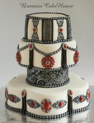 castle wedding - Cake by Brenda Bakker
