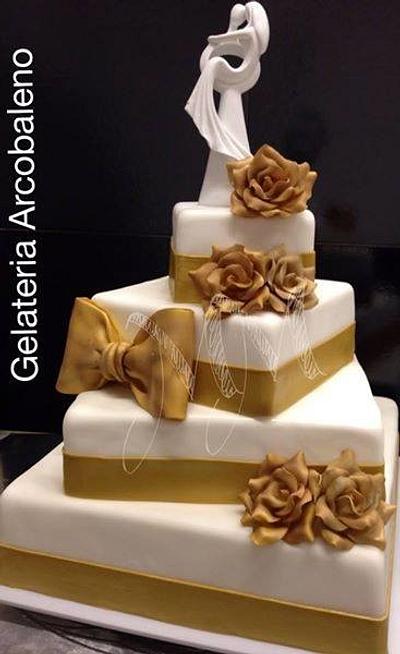 Gold Wedding - Cake by Marzia