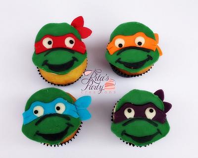 Teenage Mutant Ninja Turtle Cupcakes - Cake by Ritas Creations