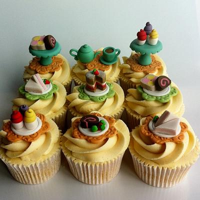 Tea party themed cupcakes - Cake by Angela Rosen