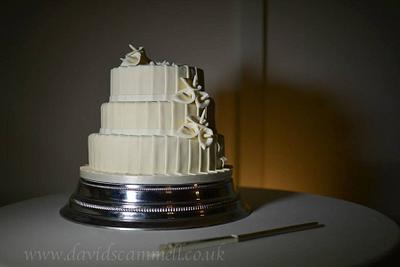 3 tier cala lilly wedding cake - Cake by gemma hassall