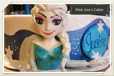 elsa's winter wonderland :-) - Cake by  Pink Ann's Cakes