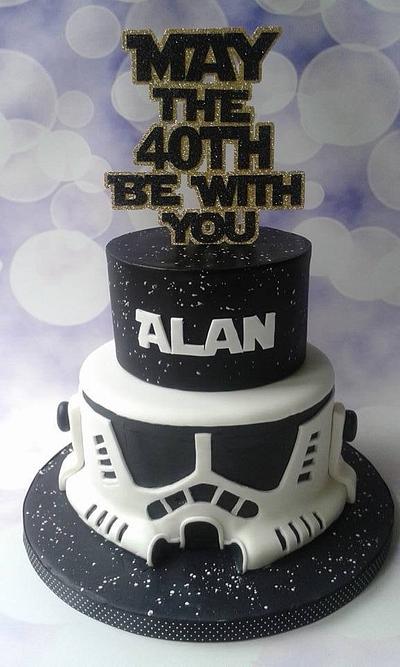 May the 40th be with you - Cake by Jenny Dowd