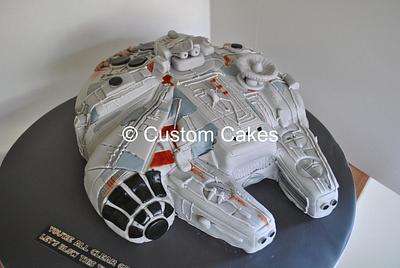 Millenium Falcon - Cake by Custom Cakes