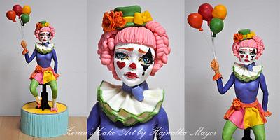 sad clown topper - Cake by Hajnalka Mayor