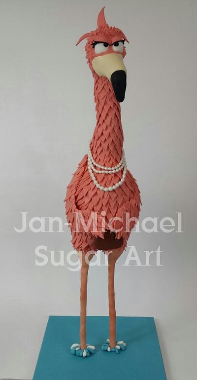 3D Cake Flamingo Lady Barbette - Cake by JanMichael