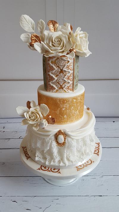 Barok/ weddingcake - Cake by Yvonne