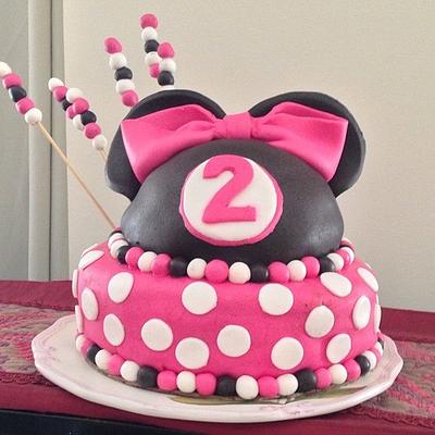 First minnie mouse cake - Cake by Fatema Elnashar
