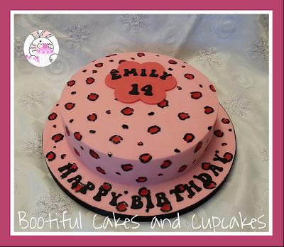 pink leopard print - Cake by bootifulcakes