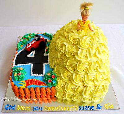 A single cake with two themes!! - Cake by Ashel sandeep