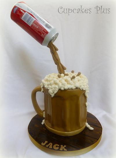 Floating beer can cake - Cake by Janice Baybutt
