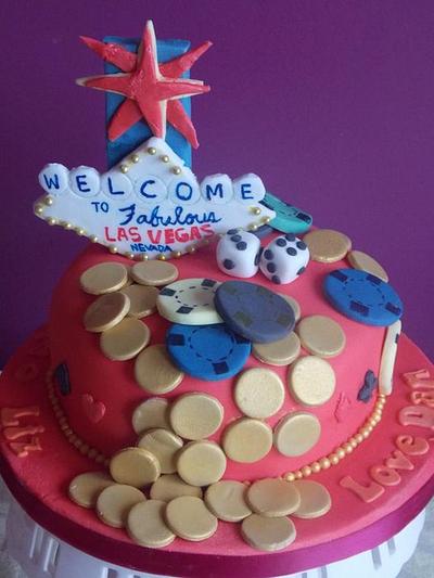 Las Vegas Themed cake - Cake by CupNcakesbyivy