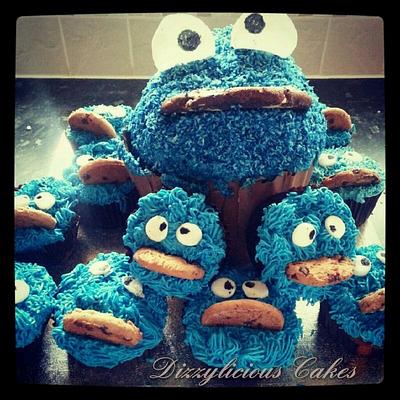 cookie monster - Cake by Dizzylicious