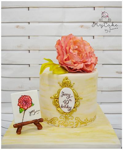 40th vintage birthday cake - Cake by Hopechan