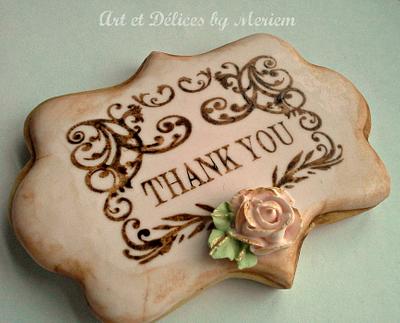 THANK YOU - Cake by artetdelicesbym