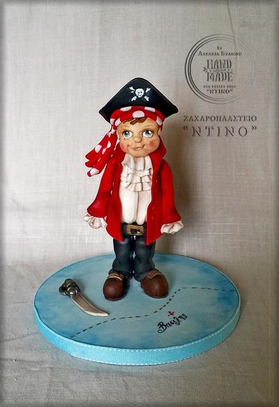 Little Pirate Cake Topper - Cake by Aspasia Stamou