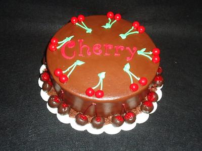 Chocolate covered cherries - Cake by Kim Leatherwood