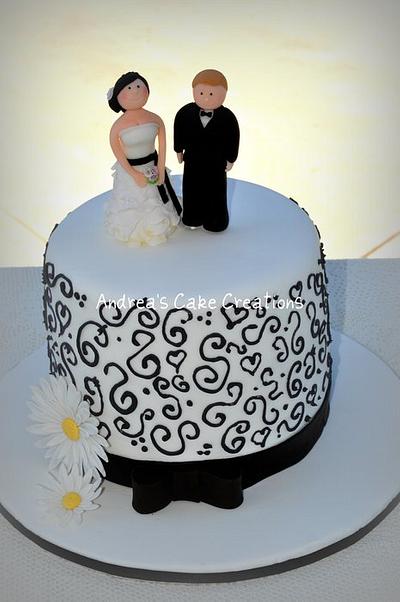 Wedding1 - Cake by Andrea'sCakeCreations
