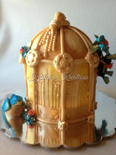 Vintage Bird Cage - Cake by Kelilah