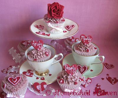 Truly Madly Deeply valentine's cupcakes - Cake by Amanda Earl Cake Design