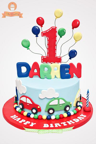 Cars and Balloons Birthday cake  - Cake by The Sweetery - by Diana