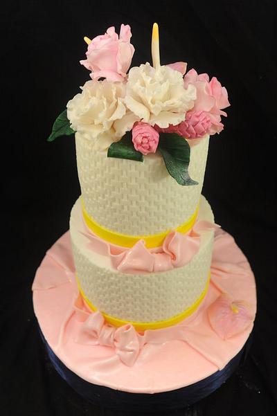 Butter Cream Basket Weave - Cake by Sugarpixy