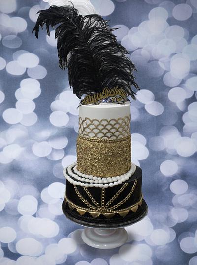 Black Feather Cake - Cake by MsTreatz