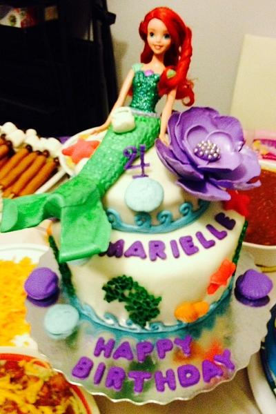 Arielle Mermaid Cake! - Cake by Lorena_Lapètitemoi_Janveau