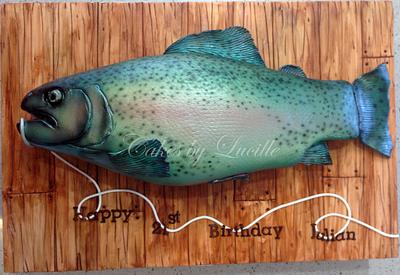 3d Fish  - Cake by cakesbylucille