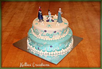 Frozen cake  - Cake by KelliesCreations