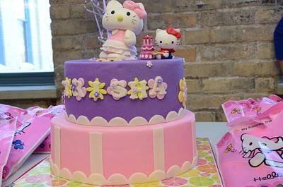 hello kitty themed 5th birthday cake - Cake by MommyJan