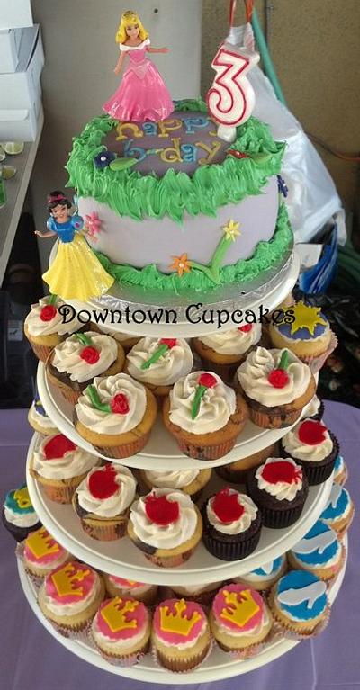 Disney Princess Cupcake Tower - Cake by CathyC