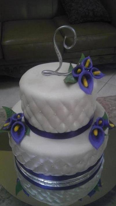 My first fondant cake - Cake by Cakes by Maray