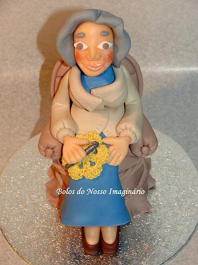 Lady sewing - Cake by BolosdoNossoImaginário