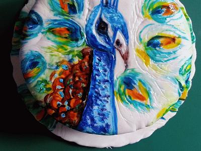 Bold peacock!  - Cake by divya saraf