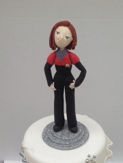 Star Trek's Captain Janeway - Cake by Samantha's Cake Design