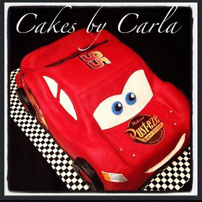 Lightning McQueen - Cake by cakesbycarla