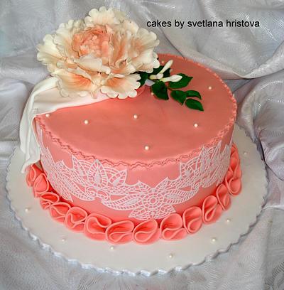 Peony cake - Cake by Svetlana Hristova