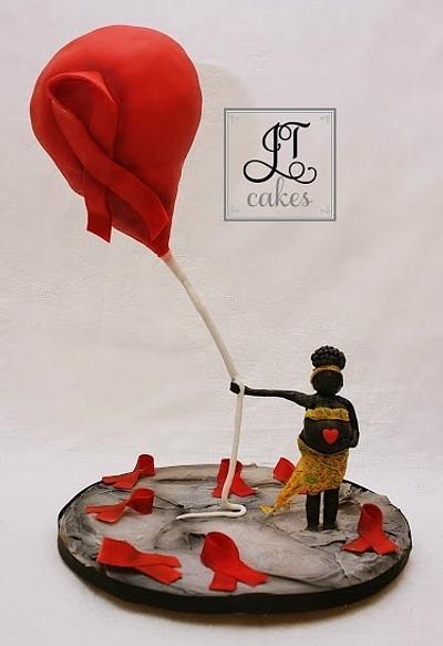 UNSA Cake - Gravity Defying Balloon  - Cake by JT Cakes