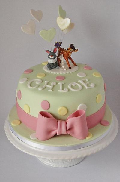 Bambi and Thumper  - Cake by Lorraine