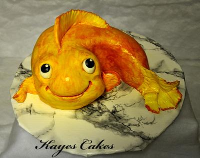 Gabriel the Goldfish - Cake by Kaye