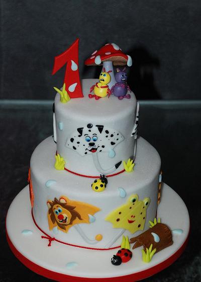 umbrellas cake - Cake by katarina139