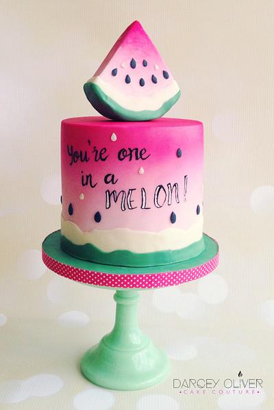 One in a Melon! - Cake by Sugar Street Studios by Zoe Burmester
