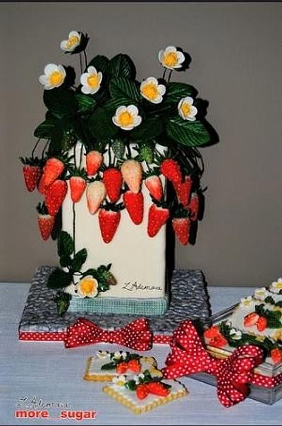 Strawberry Birthday cake - Cake by More_Sugar