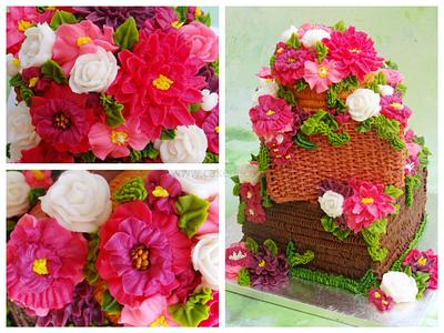 Floral glory - Cake by Prachi Dhabaldeb