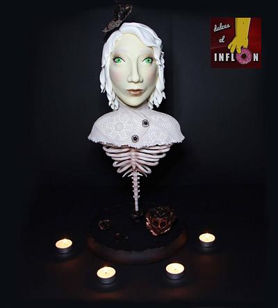 Jolit (Lady Halloween) - Tickle my bones collaboration  - Cake by Floren Bastante / Dulces el inflón 
