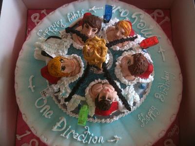 1 direction cake made last year! - Cake by mick