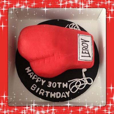 Boxing glove  - Cake by KerryCakes