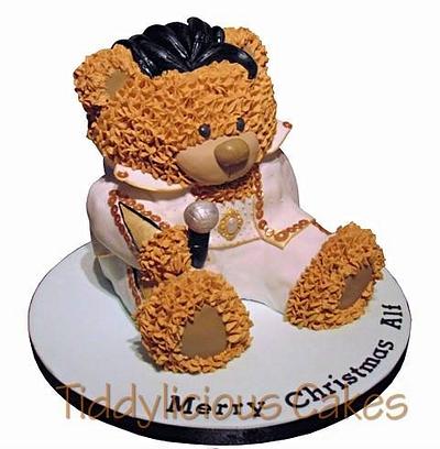 Elvis Teddy Bear  - Cake by Tiddy