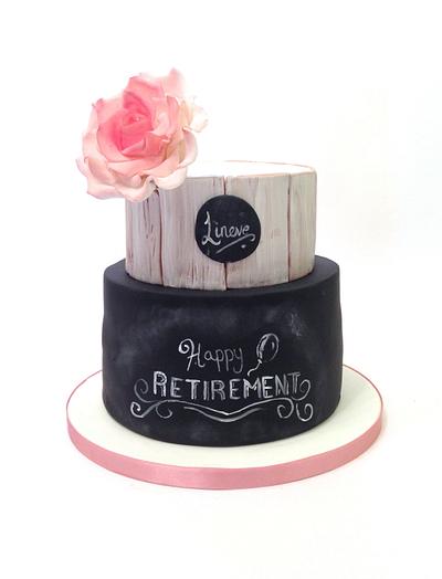 Chalkboard Retirement Cake - Cake by Claire Lawrence